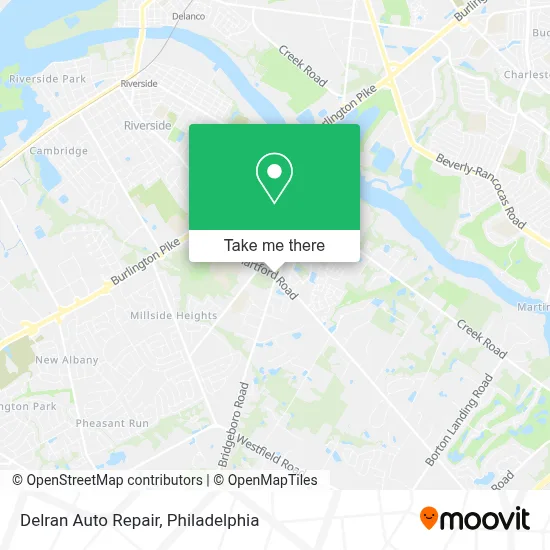 Delran Auto Repair map