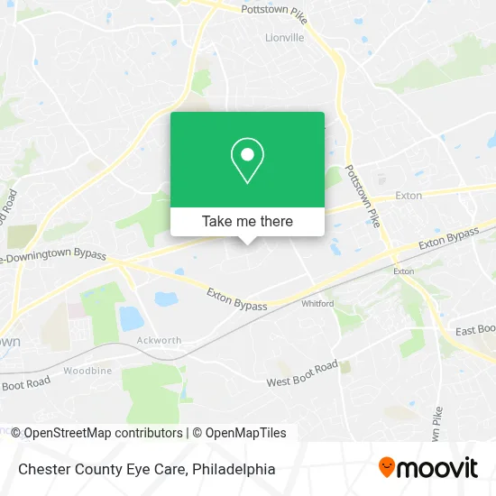 Chester County Eye Care map