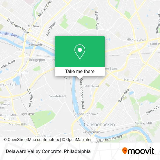Delaware Valley Concrete map