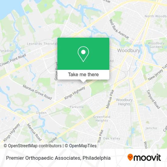 Premier Orthopaedic Associates map