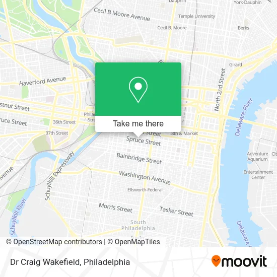 Dr Craig Wakefield map