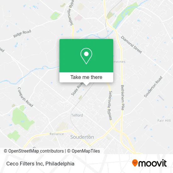 Ceco Filters Inc map