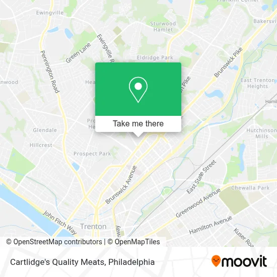Cartlidge's Quality Meats map