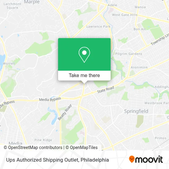 Ups Authorized Shipping Outlet map