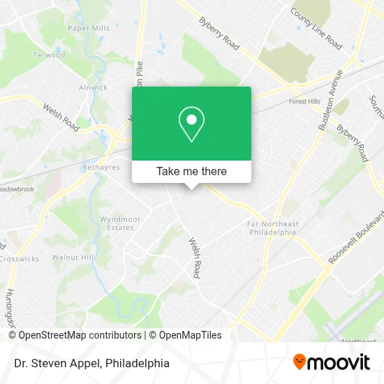Dr. Steven Appel map