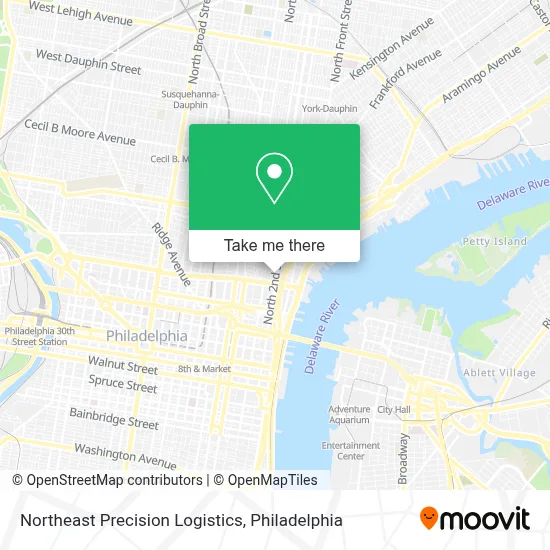 Northeast Precision Logistics map