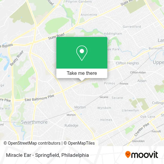 Miracle Ear - Springfield map