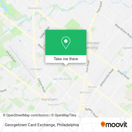 Georgetown Card Exchange map