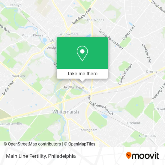 Main Line Fertility map