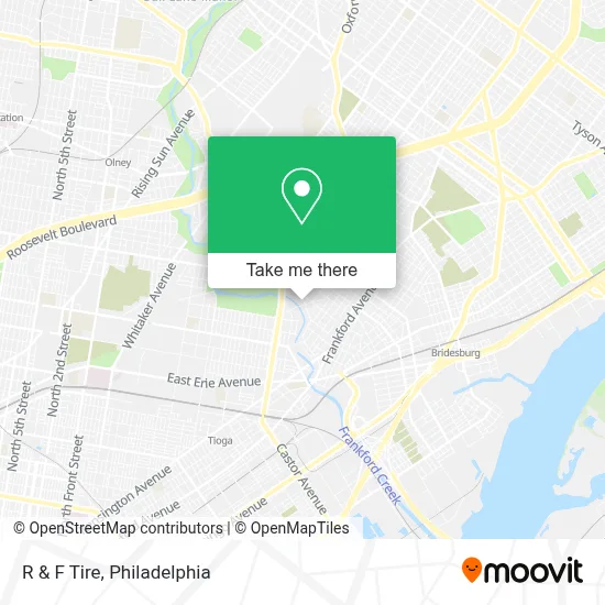 R & F Tire map