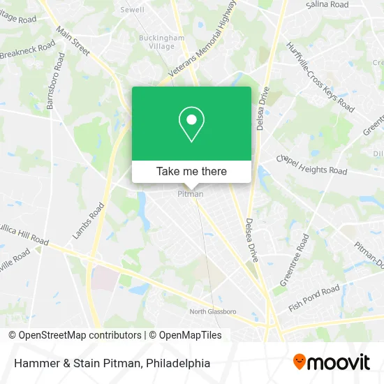 Hammer & Stain Pitman map