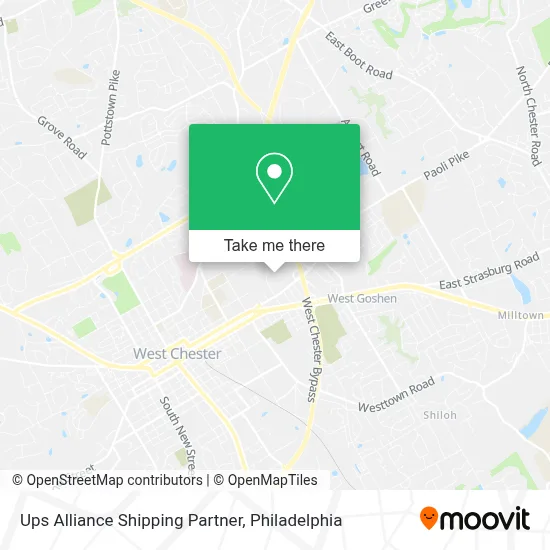 Ups Alliance Shipping Partner map