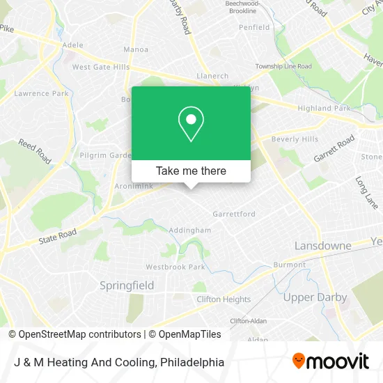 J & M Heating And Cooling map