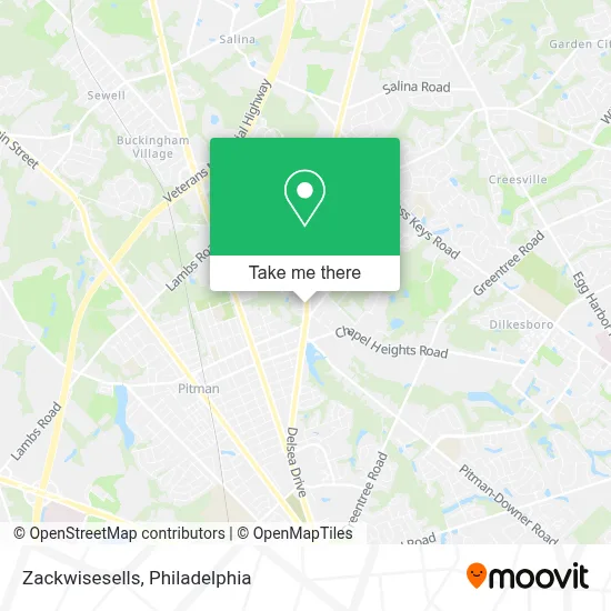 Zackwisesells map