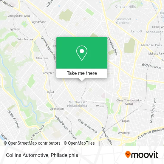 Collins Automotive map