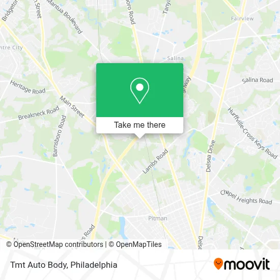 Tmt Auto Body map