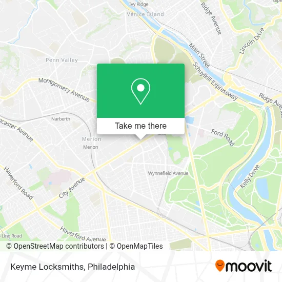 Keyme Locksmiths map