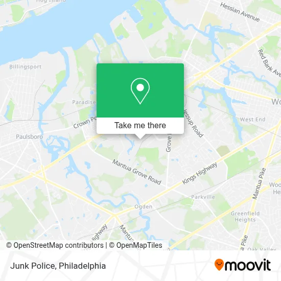 Junk Police map