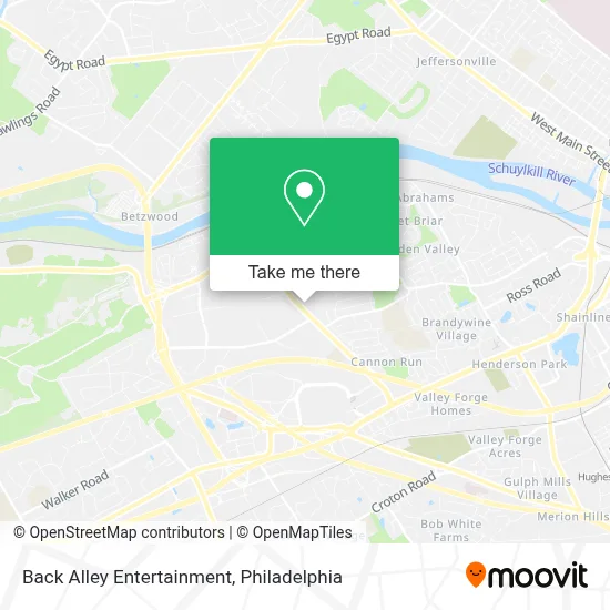 Back Alley Entertainment map