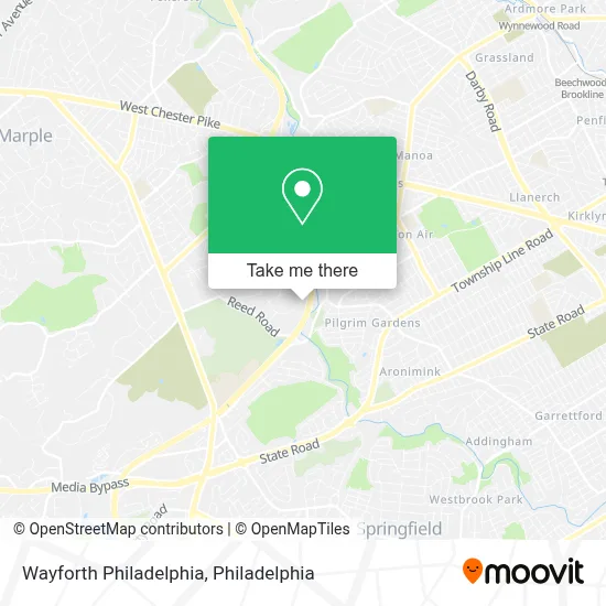 Wayforth Philadelphia map