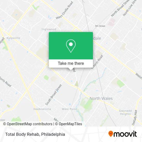 Total Body Rehab map