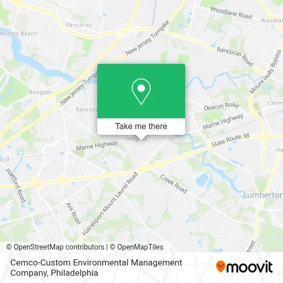 Cemco-Custom Environmental Management Company map