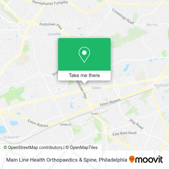 Main Line Health Orthopaedics & Spine map