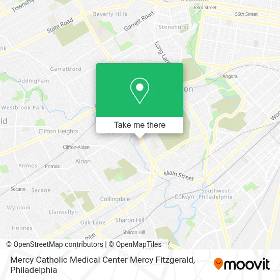Mercy Catholic Medical Center Mercy Fitzgerald map