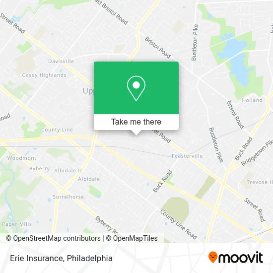 Erie Insurance map
