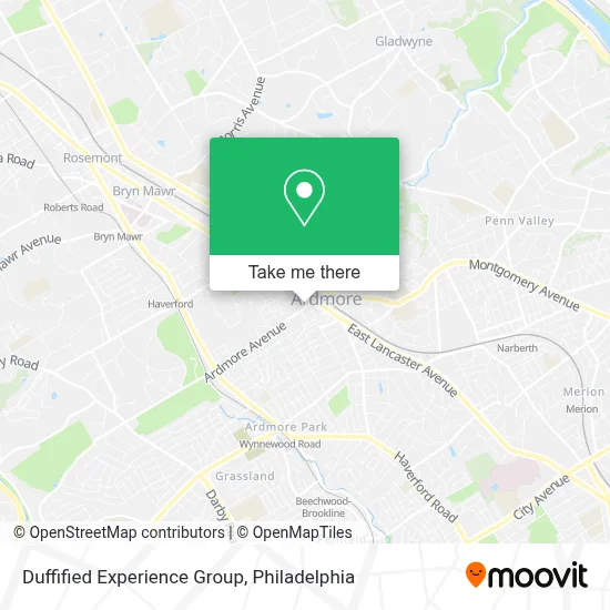Duffified Experience Group map