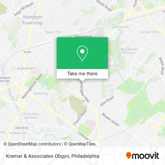 Kramer & Associates Obgyn map