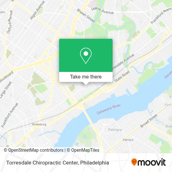 Torresdale Chiropractic Center map
