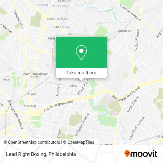 Lead Right Boxing map