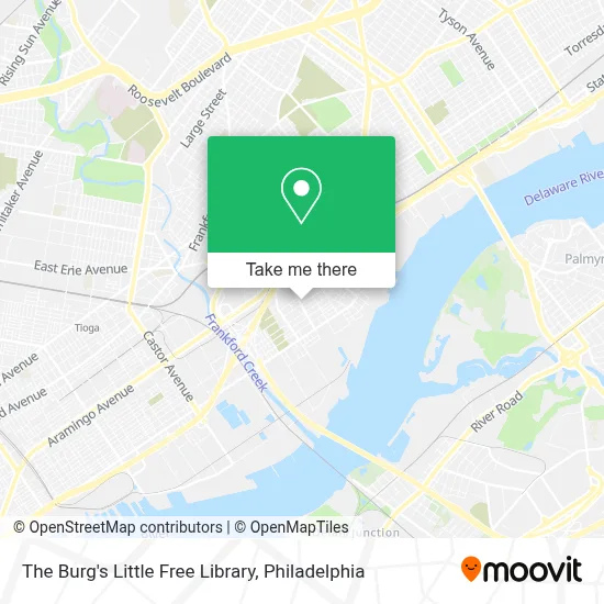 The Burg's Little Free Library map