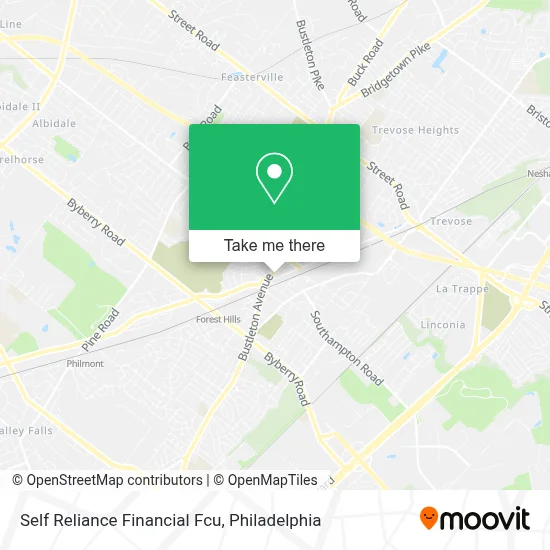 Self Reliance Financial Fcu map