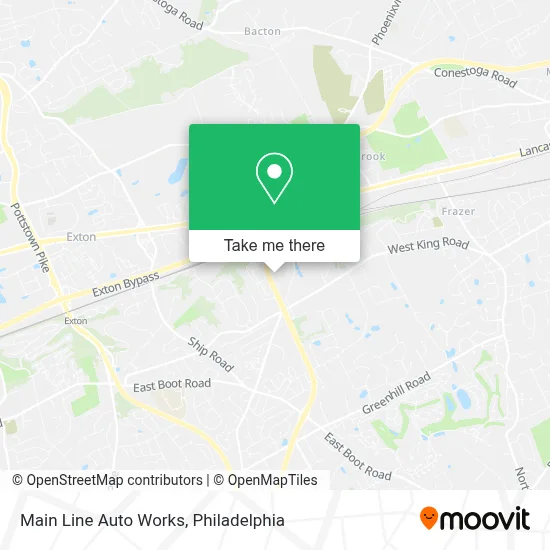 Main Line Auto Works map