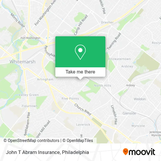 John T Abram Insurance map