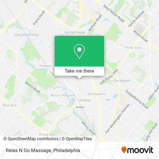 Relax N Go Massage map
