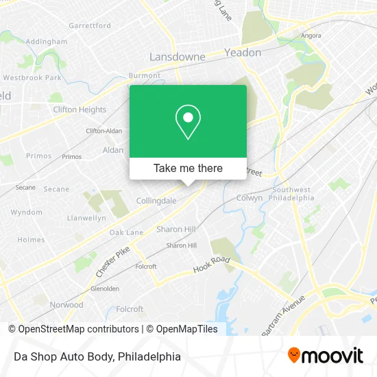 Da Shop Auto Body map