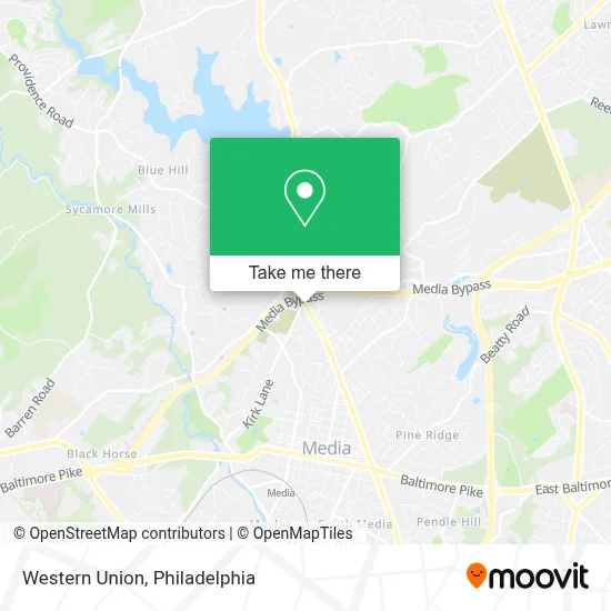 Western Union map