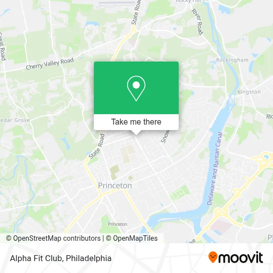 Alpha Fit Club map
