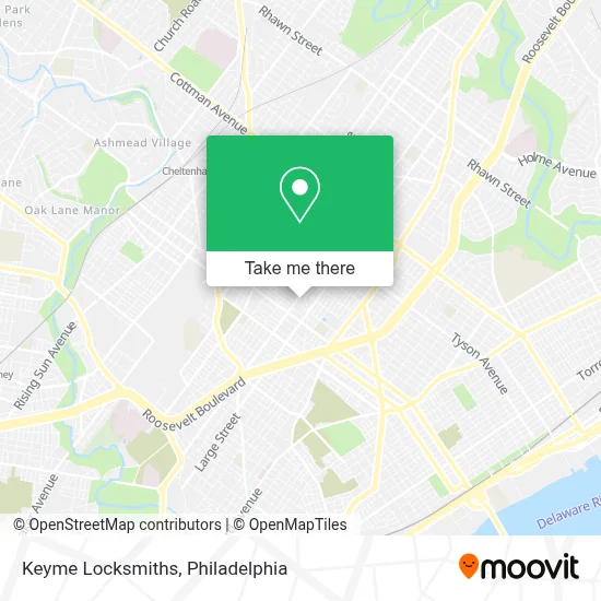 Keyme Locksmiths map