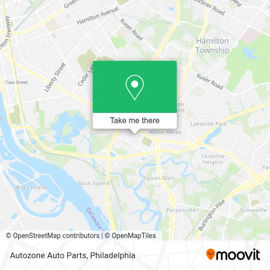 Autozone Auto Parts map