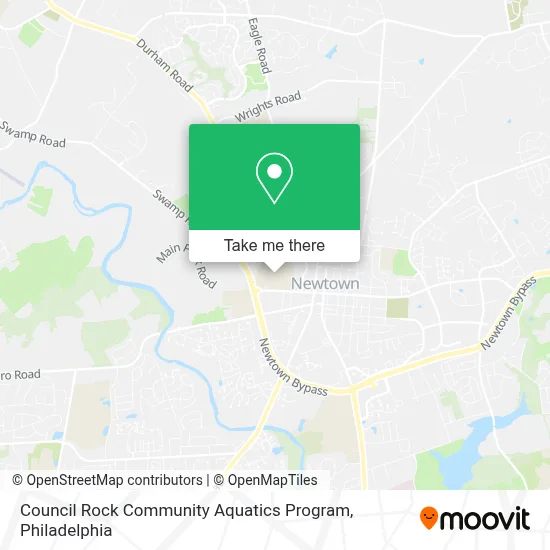 Council Rock Community Aquatics Program map