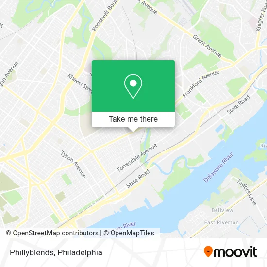 Phillyblends map
