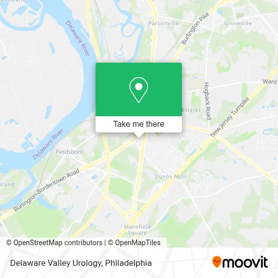 Delaware Valley Urology map