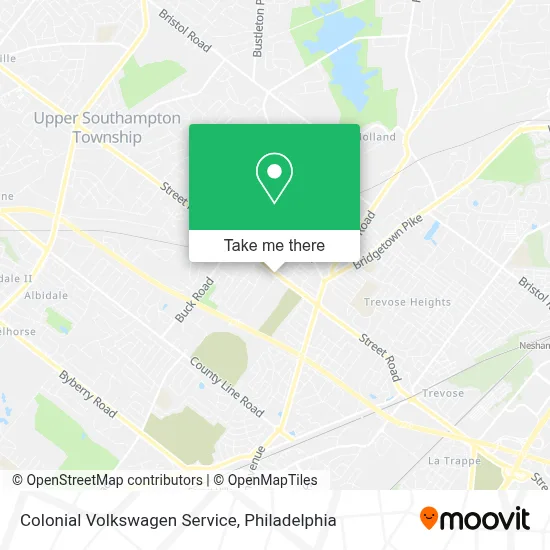 Colonial Volkswagen Service map