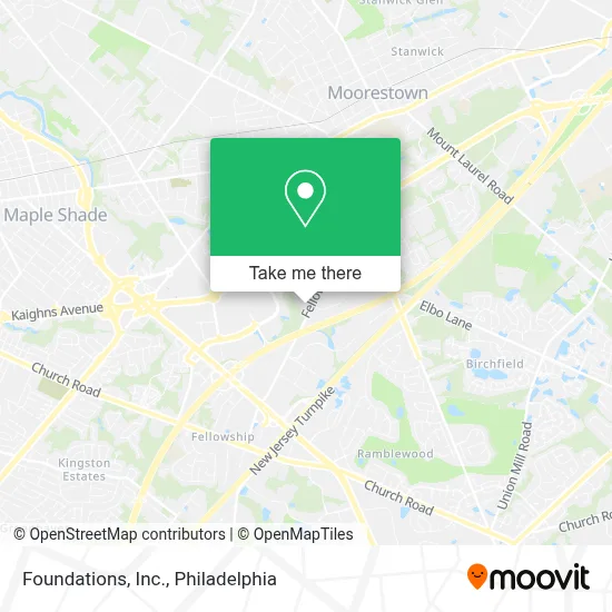 Foundations, Inc. map