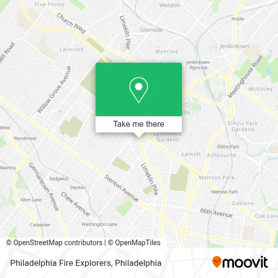 Philadelphia Fire Explorers map