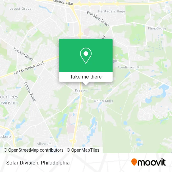 Solar Division map